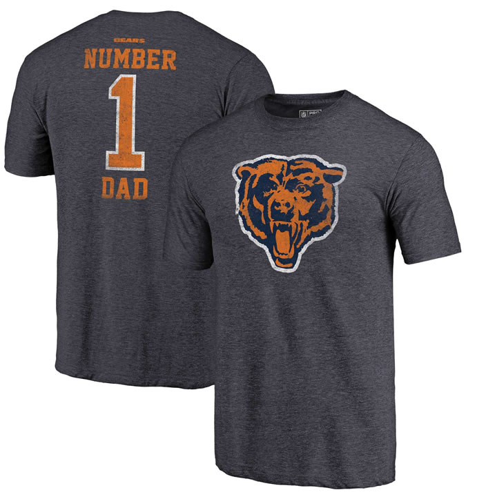 Chicago Bears Navy Greatest Dad Retro Tri-Blend NFL Pro Line by Fanatics Branded T-Shirt,We sell and wholesale Chicago Bears Navy Greatest Dad Retro Tri-Blend NFL Pro Line by Fanatics Branded T-Shirt on line form chian!